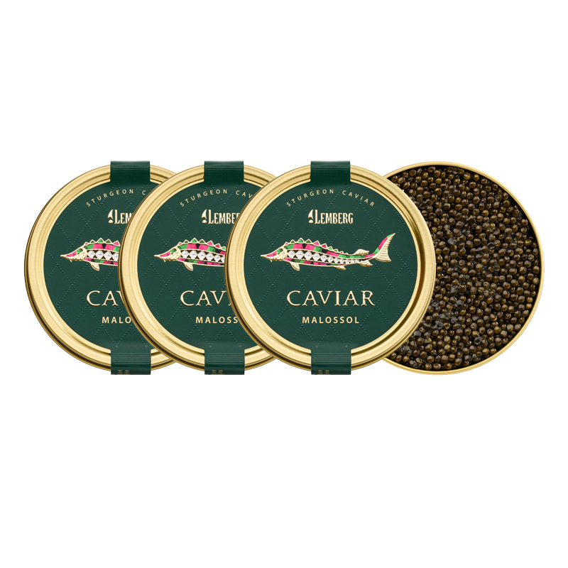 Jesetrov kaviar AMUR PRINCESS, 3 × 100 g