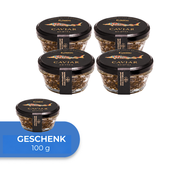 Kaviar iz jesetra OSIETRA, 4 + 1, 100 g