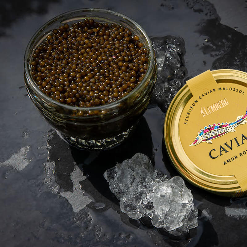Jesetrov kaviar AMUR ROYAL, 2 x 50g
