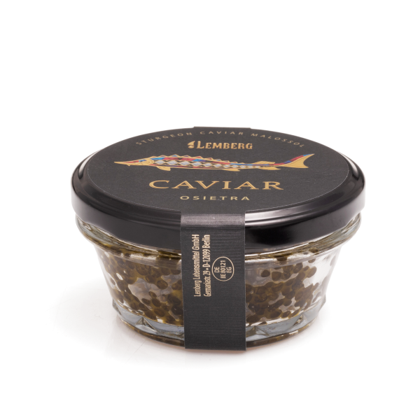 Kaviar iz jesetra OSIETRA, brez konzervansov, pasteriziran, 100 g