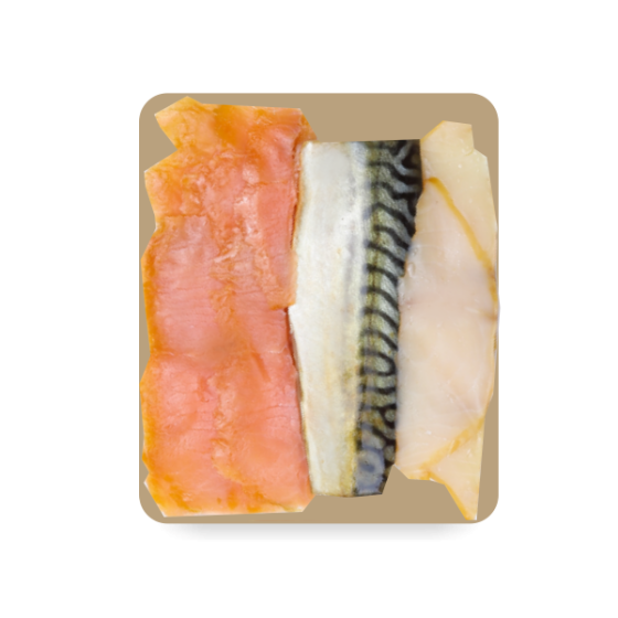 Trio filejev, hladno dimljeni, 300 g