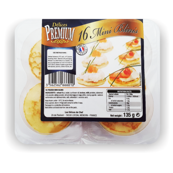 Mini blini, 135 g